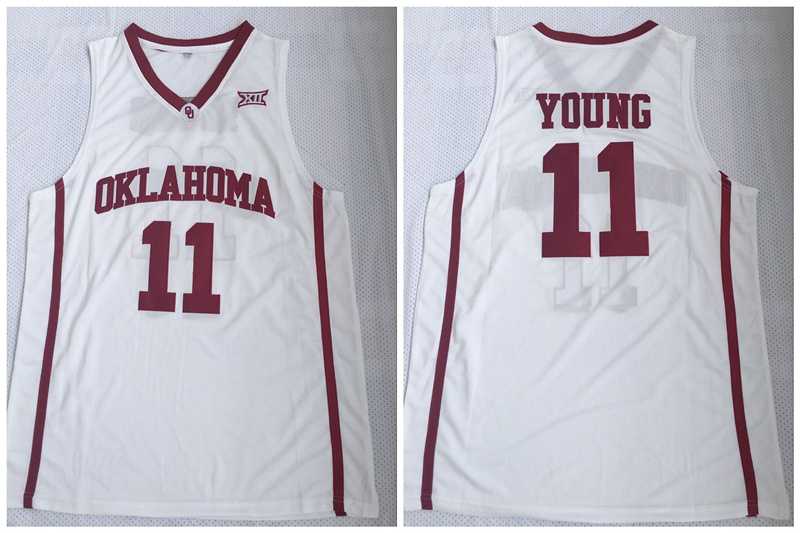 Oklahoma Sooners 11 Trae Young White College Basketball Jersey,We sell and wholesale Oklahoma Sooners 11 Trae Young White College Basketball Jersey on line form chian!